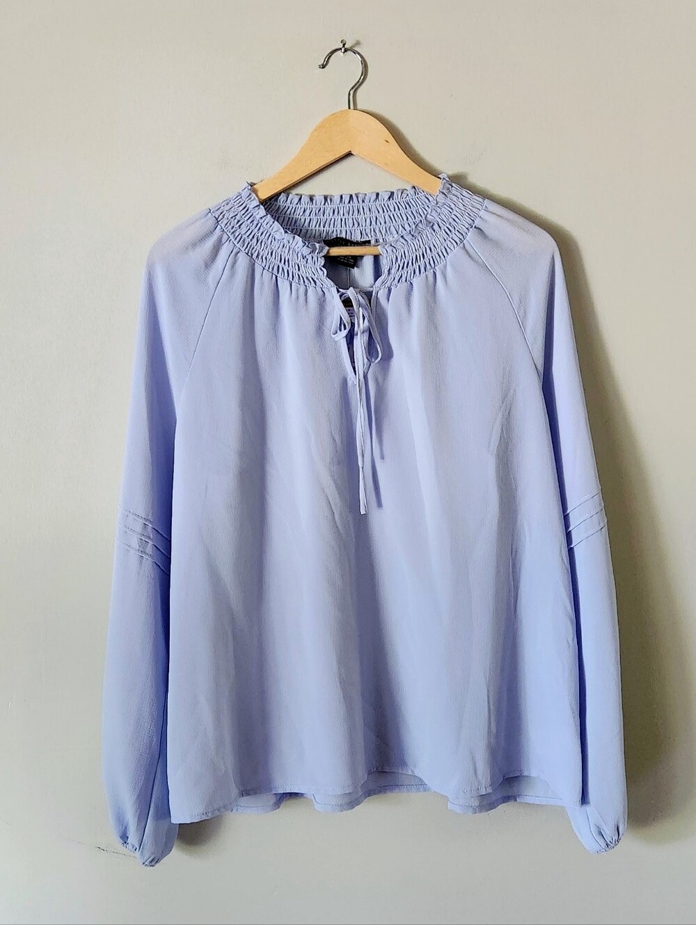 Social Standard Sanctuary Light Blue Peasant Blouse Sz XL - Picture 3 of 7
